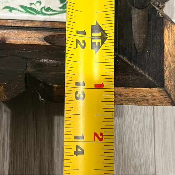 Mexican hand carved wood and tile serving tray - Picture 4 of 4